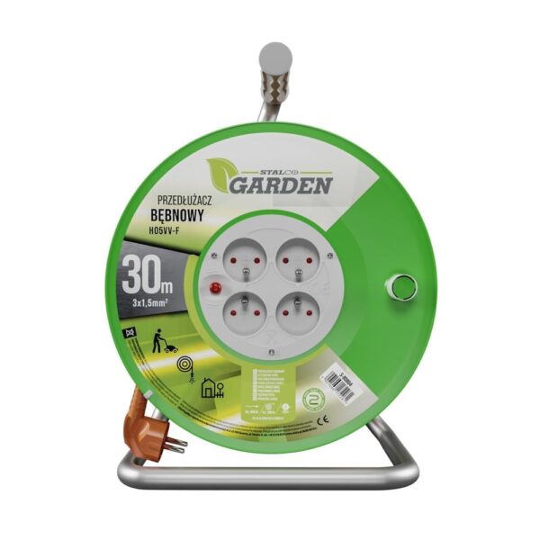 Przedłużacz bębnowy 30m/16A 3×1,5mm Garden Stalco S-80804