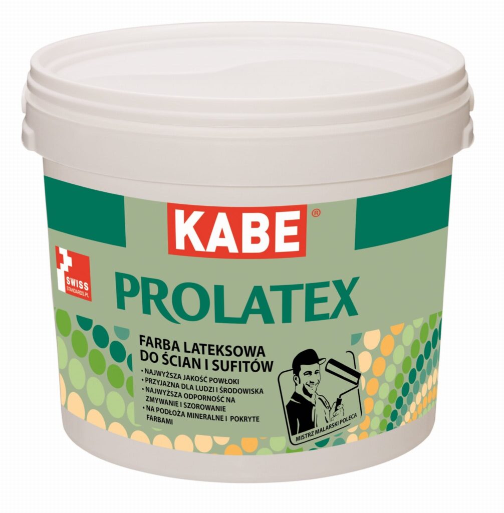 Farba lateksowa do ścian i sufitów Kabe Prolatex półmat 2,5L