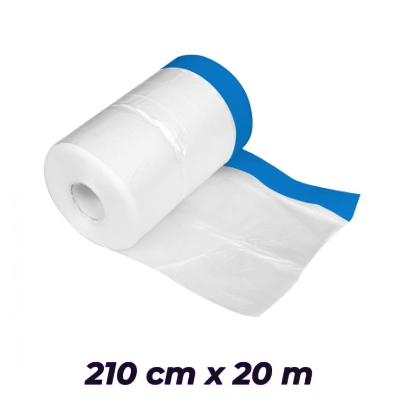 Folia z taśmą niebieską Strong 210cm/20m 5733