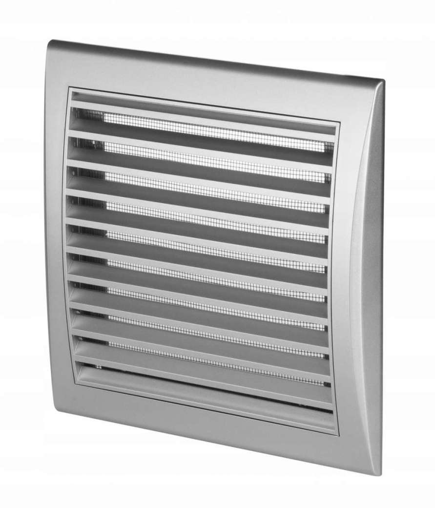 Kratka wentylacyjna Awenta 140x140mm srebrna satyna TUS TL1 SS