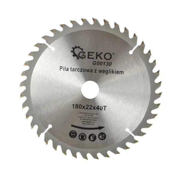 Geko Tarcza do drewna 180×22 Z40 G00130