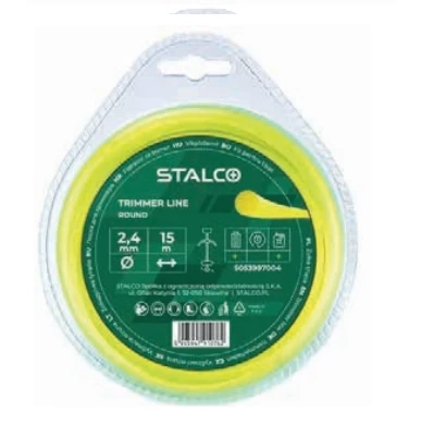 Żyłka tnąca okrągła Round 2,4mm x 15m Stalco GARDEN S053997004