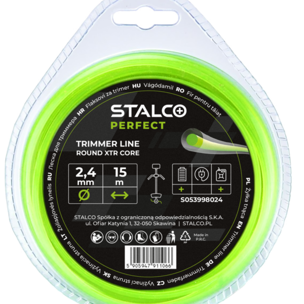 Żyłka tnąca okrągła Round XTR Core 3,0mm x 60m Stalco GARDEN S053998036