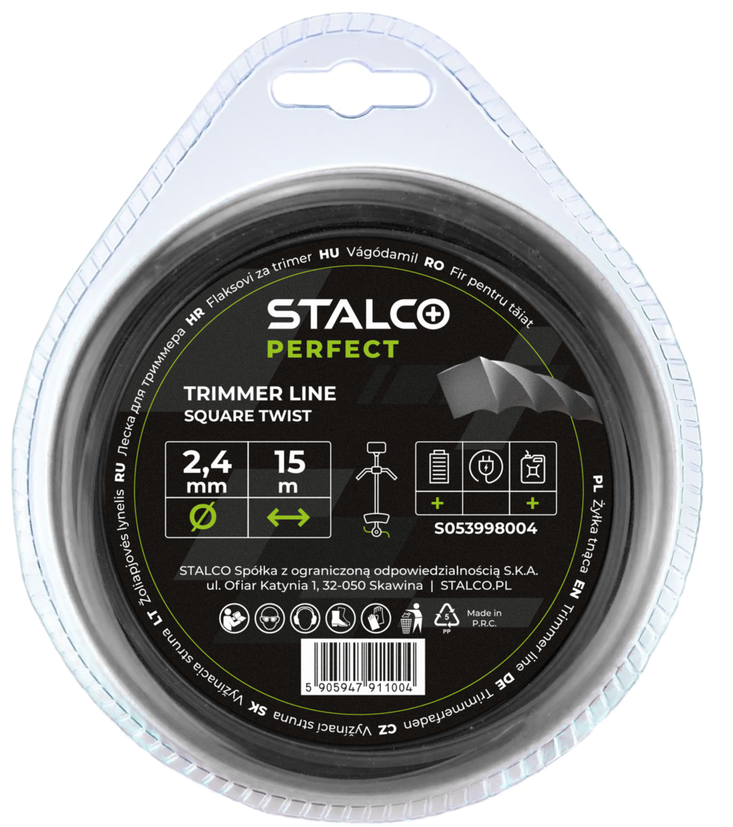 Żyłka tnąca kwadratowa Square Twist 3,0mm x 60m Stalco GARDEN S053998016