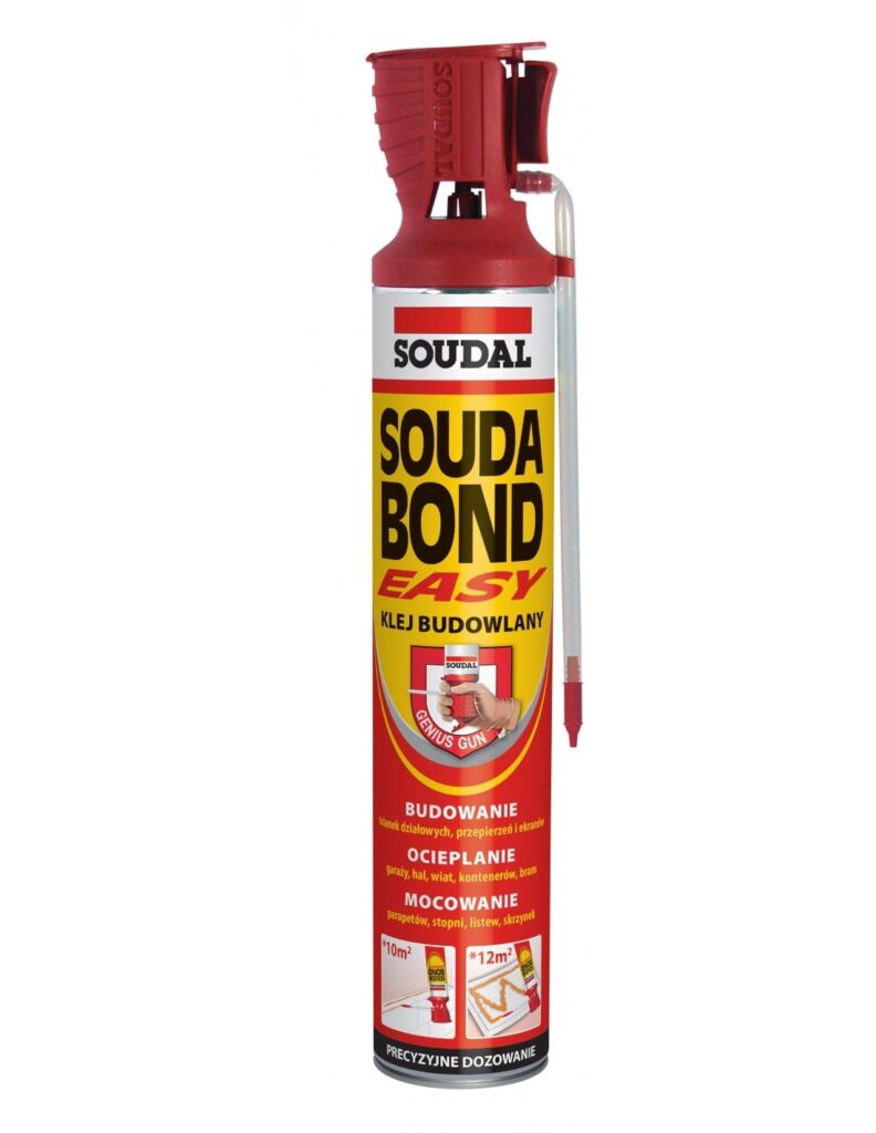 Piana do klejenia, klej budowlany Soudabond Easy Genius Gun 750ml