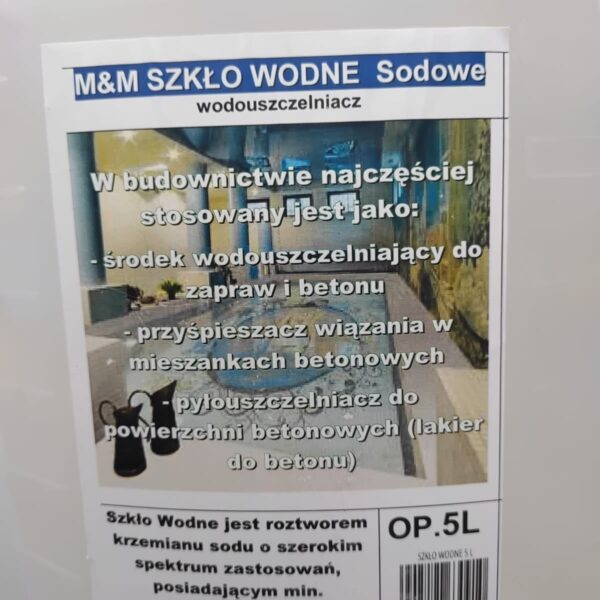 M&M Szkło wodne sodowe 5L