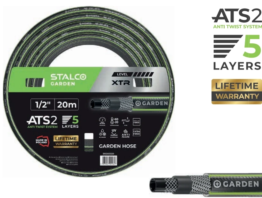 Wąż ogrodowy ATS 1/2" 50m XTR Stalco GARDEN S102021250