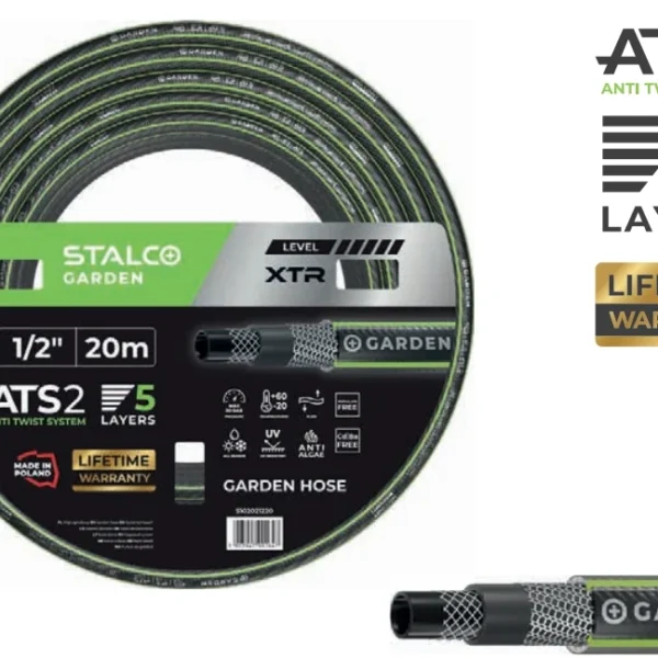 Wąż ogrodowy ATS 1/2″ 30m XTR Stalco GARDEN S102021230