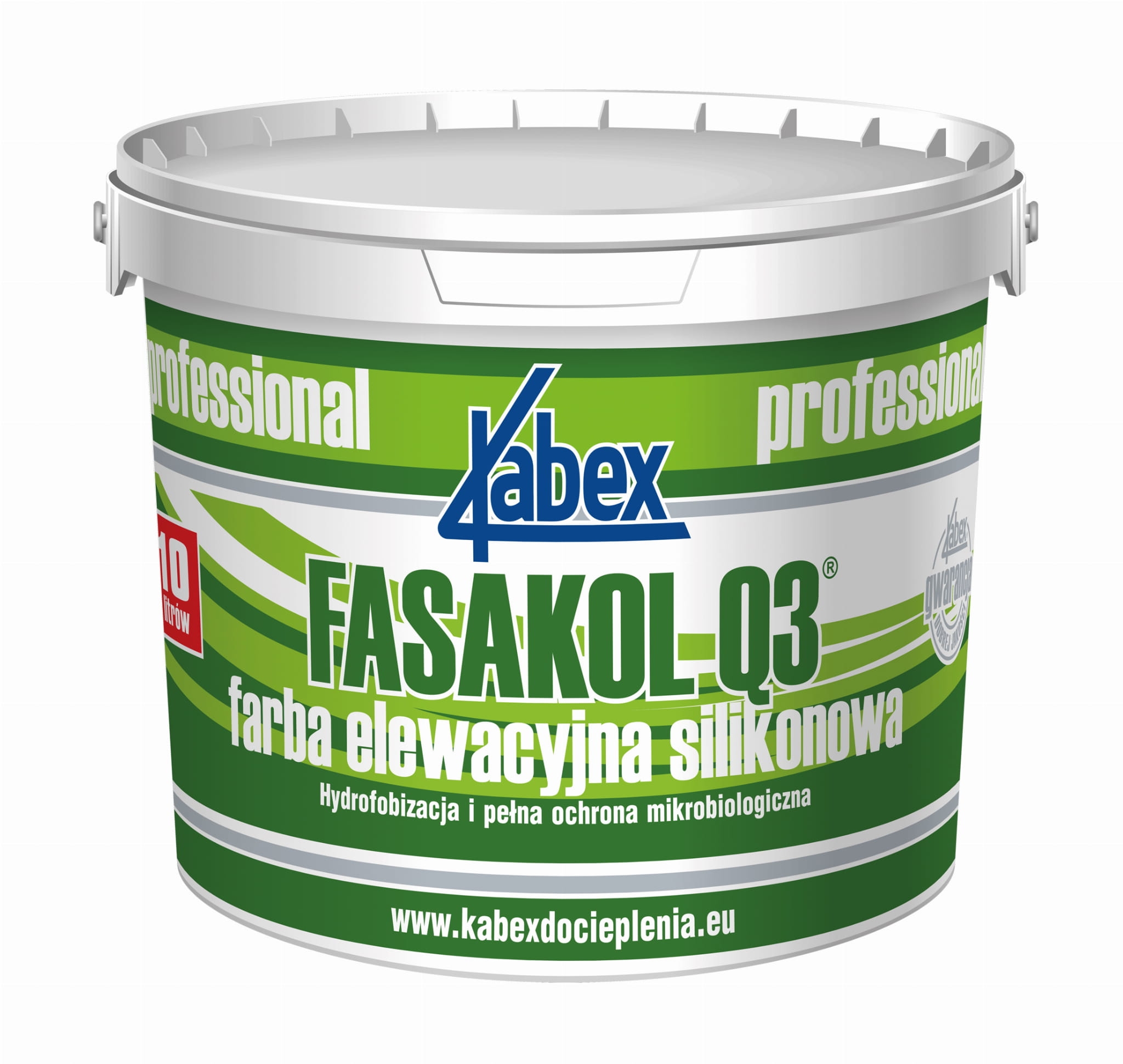 Farba elewacyjna silikonowa Kabex Fasakol Q3 10L