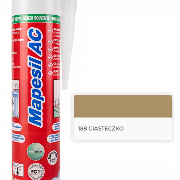 Mapei Mapesil AC 188 310ml ciasteczko