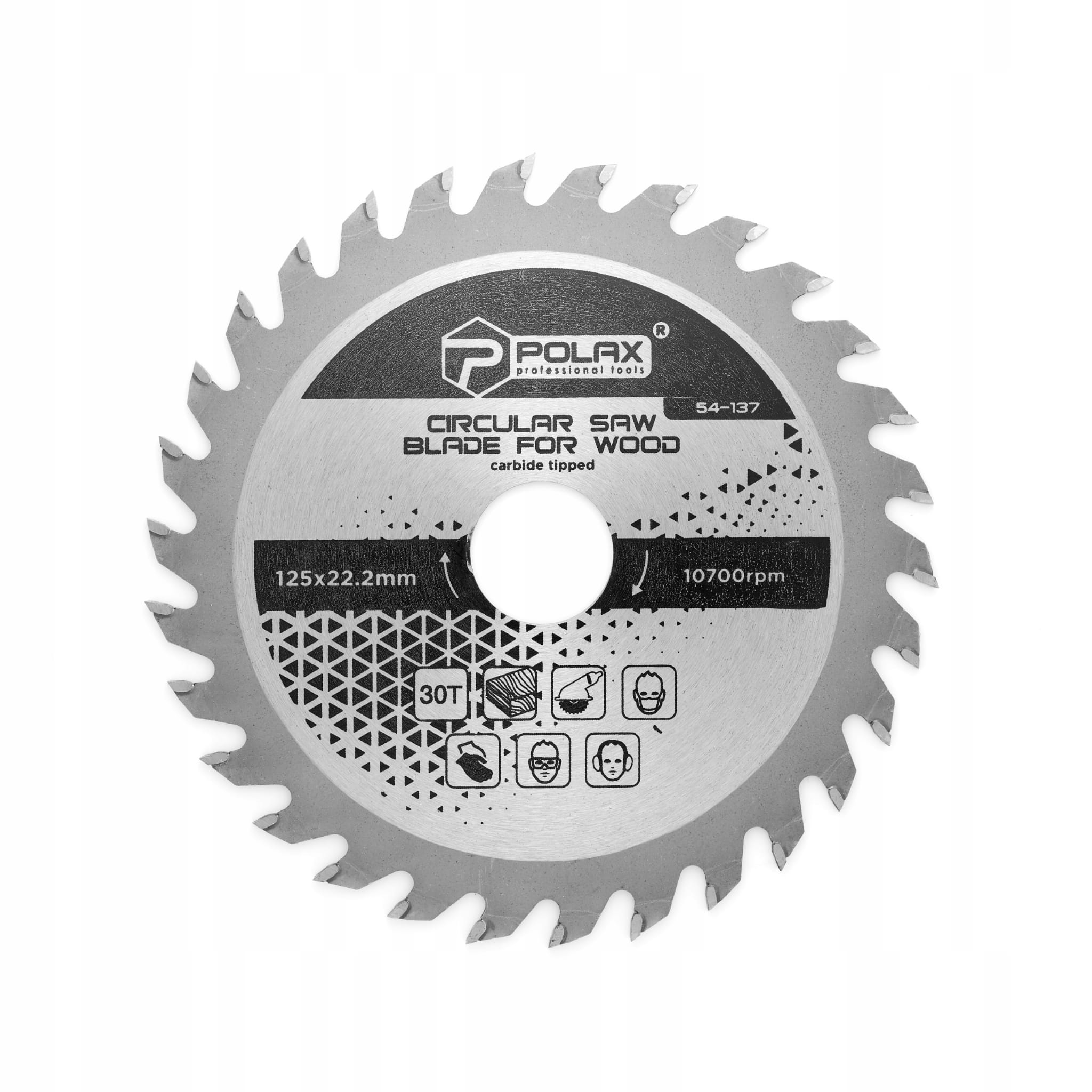 Piła tarczowa do drewna 125×22,2/20 30T POLAX 54-137