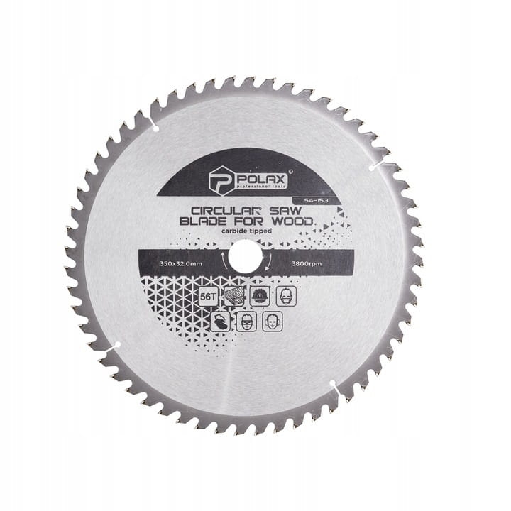 Piła tarczowa do drewna 350×32,0/30,0 56T POLAX 54-153