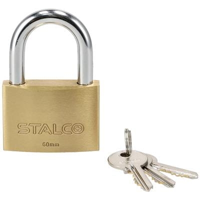 Kłódka mosiężna 60mm Stalco S024110260