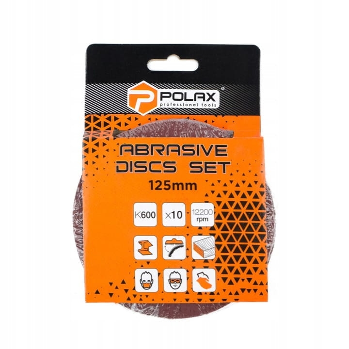 Krążek ścierny 125mm K600 op10szt POLAX 54-059