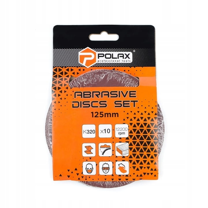Krążek ścierny 125mm K320 op10szt POLAX 54-056