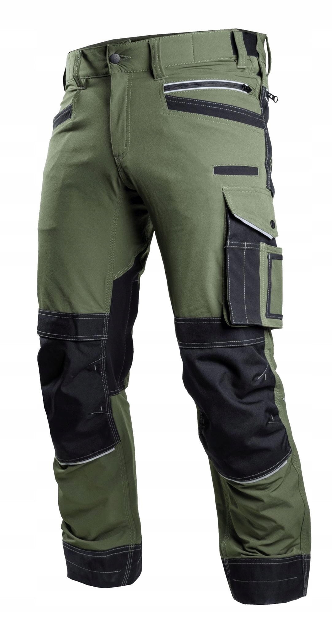 Spodnie robocze PROFESIONAL STRETCH LINE 2XL Oliwkowe Stalco S-79296