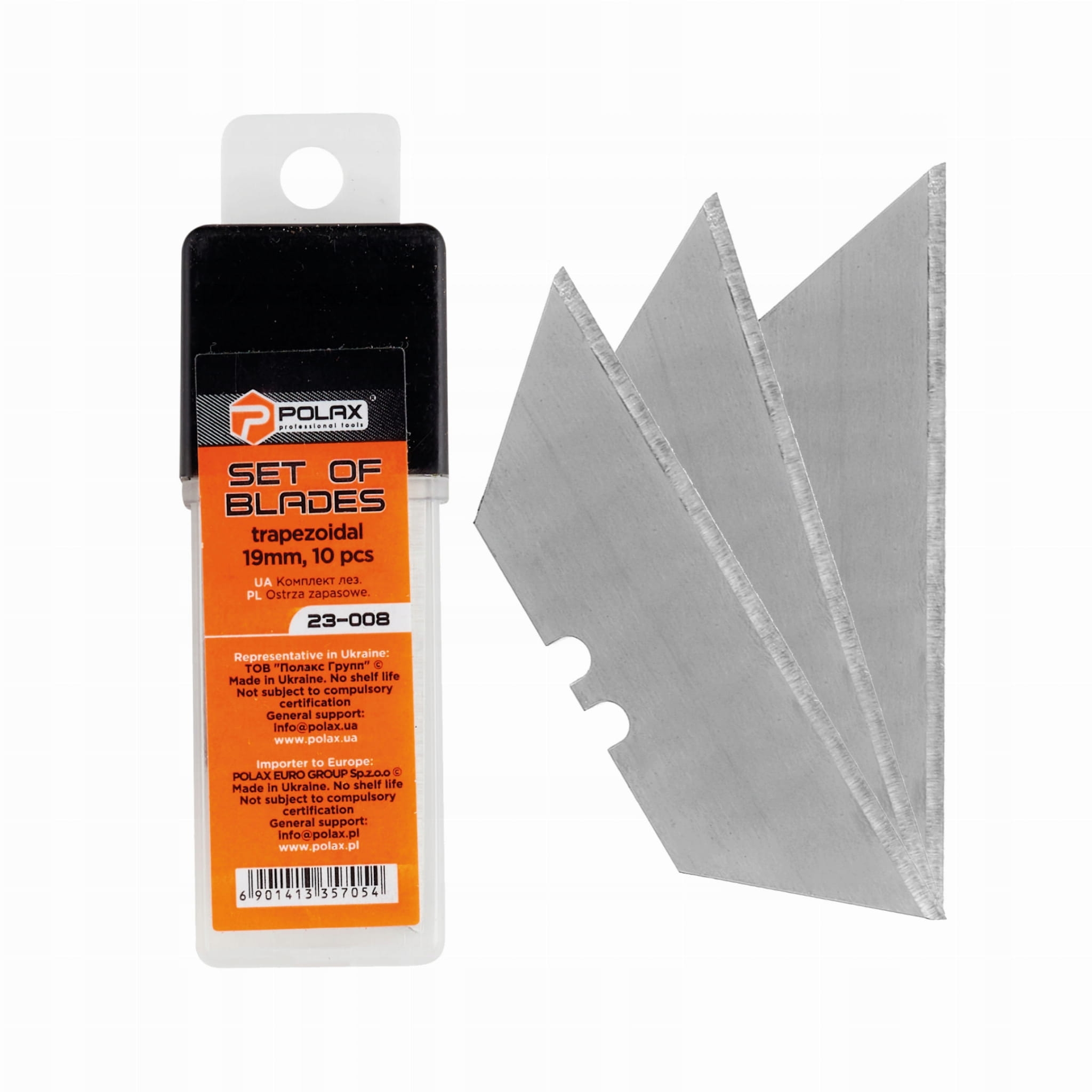 Ostrza zapasowe trapezowe 19mm  POLAX 23-008