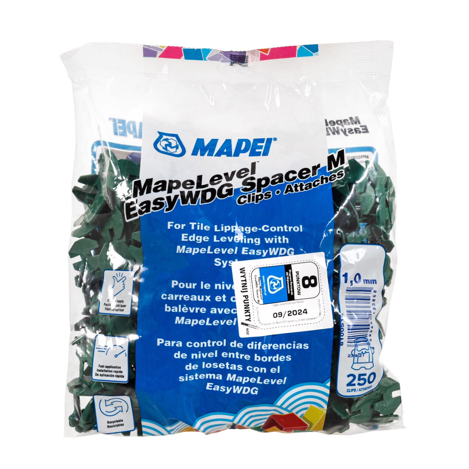 Mapei Mapelevel klipsy 1 mm opk 250szt