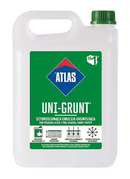 Emulsja gruntująca ściany i posadzki ATLAS Uni-Grunt  1kg