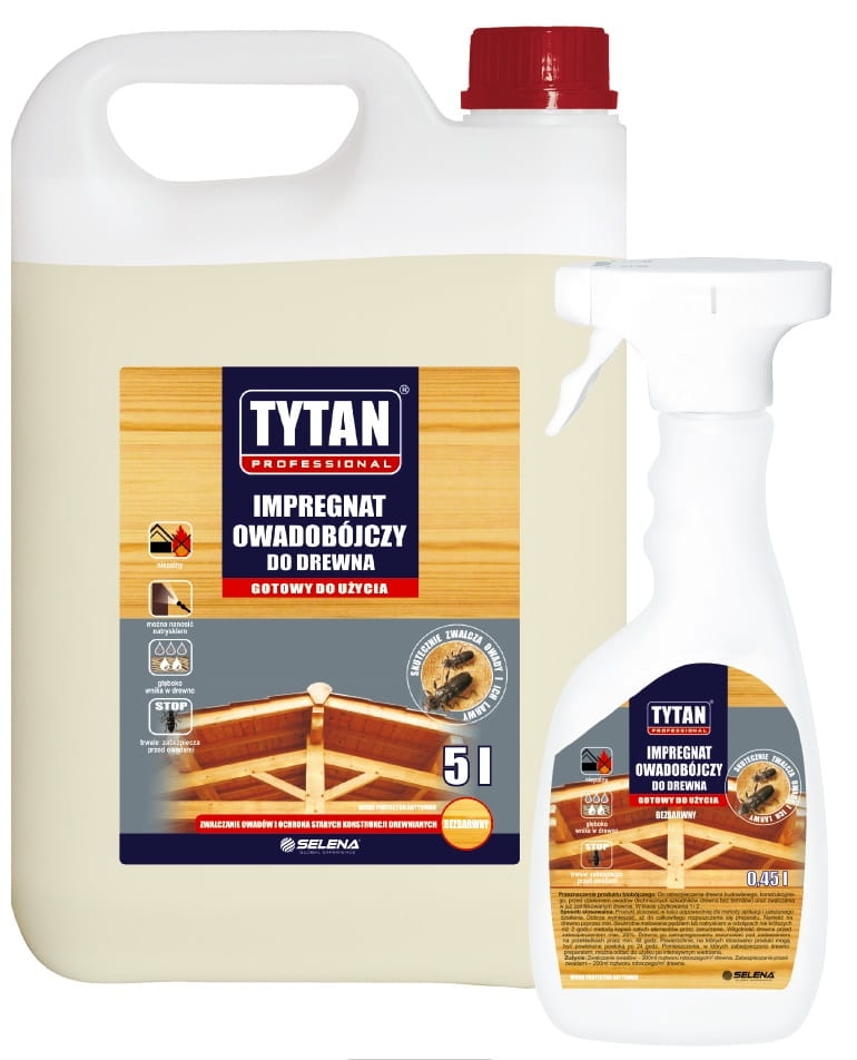 Impregnat do drewna owadobójczy Tytan 5L