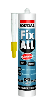 Biały klej uszczelniający SOUDAL Fix-All 290 ml