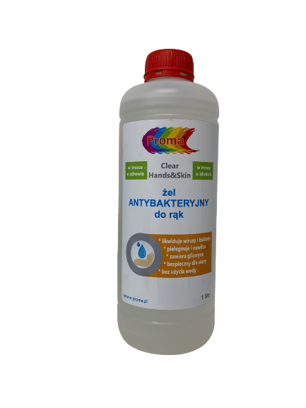 Żel antybakteryjny do rąk Proma Clear Hands & Skin 1 L
