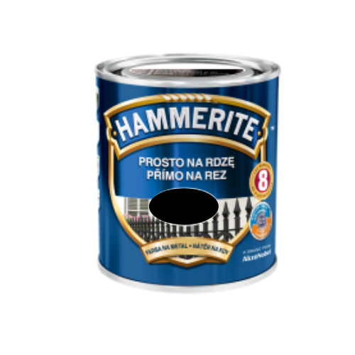Farba do metalu Hammerite czarny półmat 0,7L