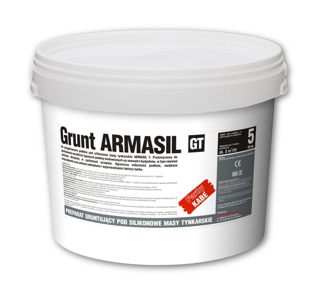 Grunt pod tynki silikonowe KABE Grunt Armasil  5l.
