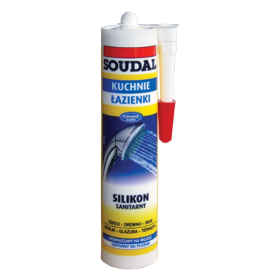 Silikon sanitarny bezbarwny Soudal 280ml