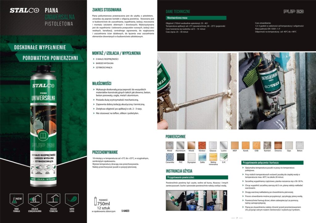 Piana Uniwersalna pistolet 750 ml Stalco S-64623