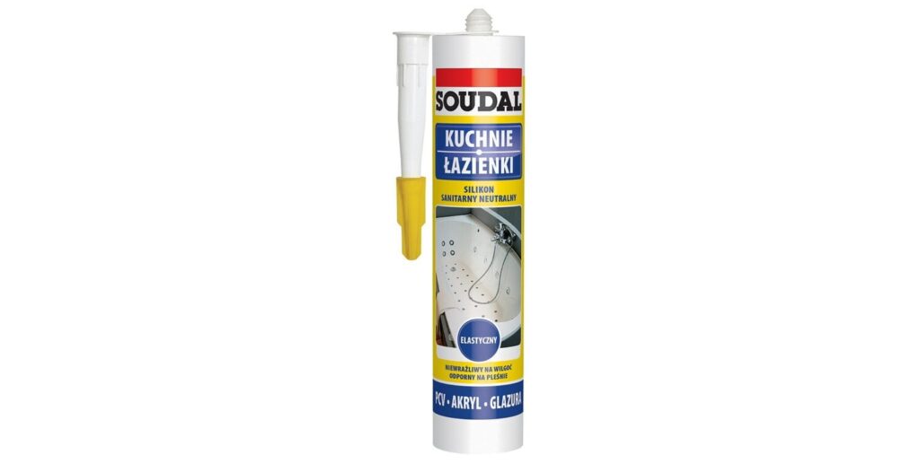 Neutralny silikon sanitarny SOUDAL biały 280ml