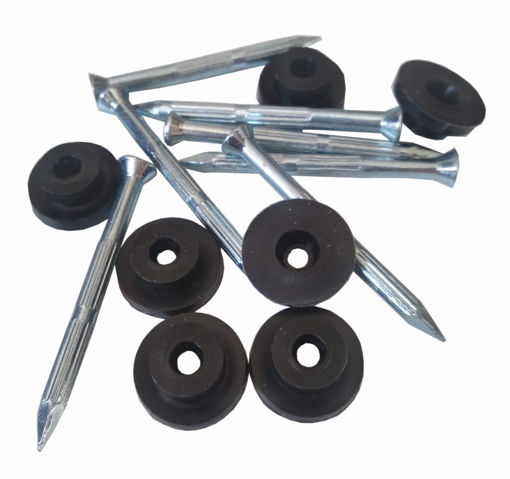 Gwoździe do folii kubełkowej z podkładką PCV 3,5x45mm (100 szt)