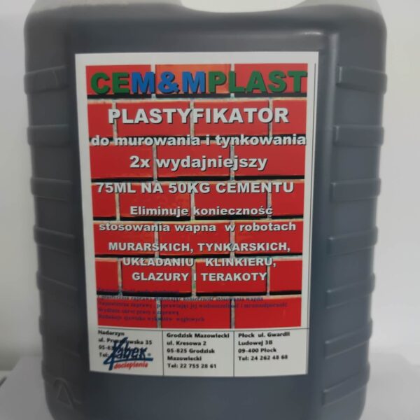 Plastyfikator, Wapno w płynie Cemaplast 5l