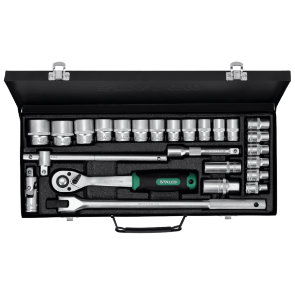 Zestaw kluczy nasadowych 25 el.1/2″ Stalco S-54009