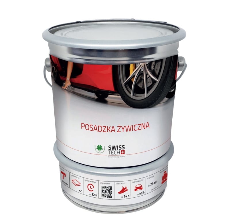 SWISS TECH POSADZKA ŻYWICZNA LV RAL 7046  3,8kg