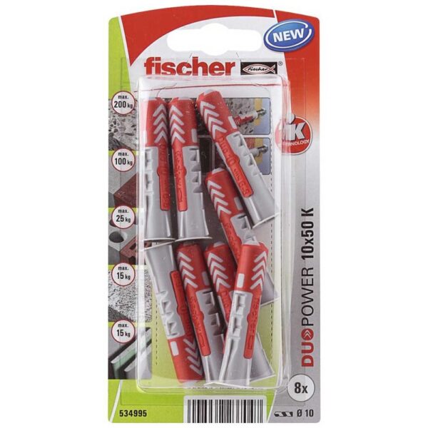 Kołek koszulka Fischer Duopower 10×50 K  534995 8szt