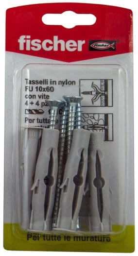 Kołek z wkrętem Fischer FU 10×60 V K 504484