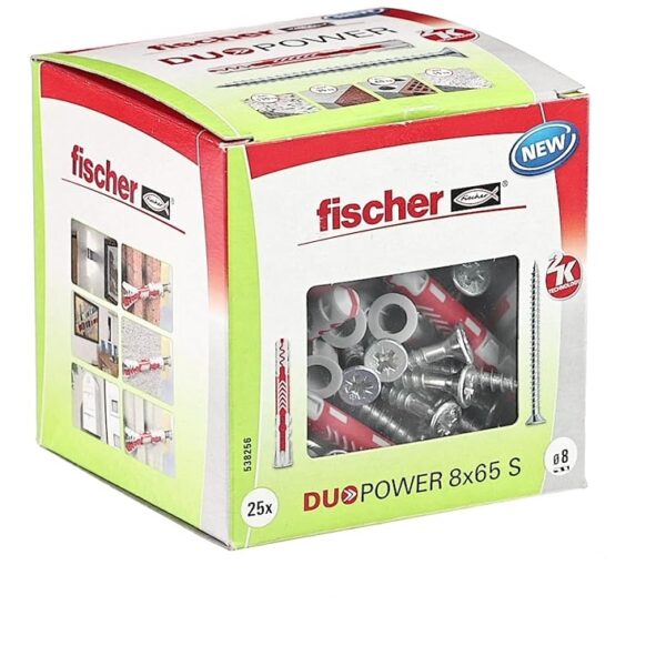 Kołek 2-komponentowy Fischer Duopower 8×65 S DIY 538256