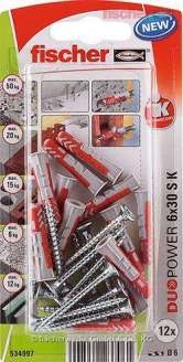 Kołek z wkrętem Fischer Duopower 6×30 S K NV 534997