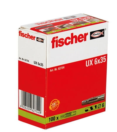 Fischer Kołek rozporowy UX 6×35 100szt 62754