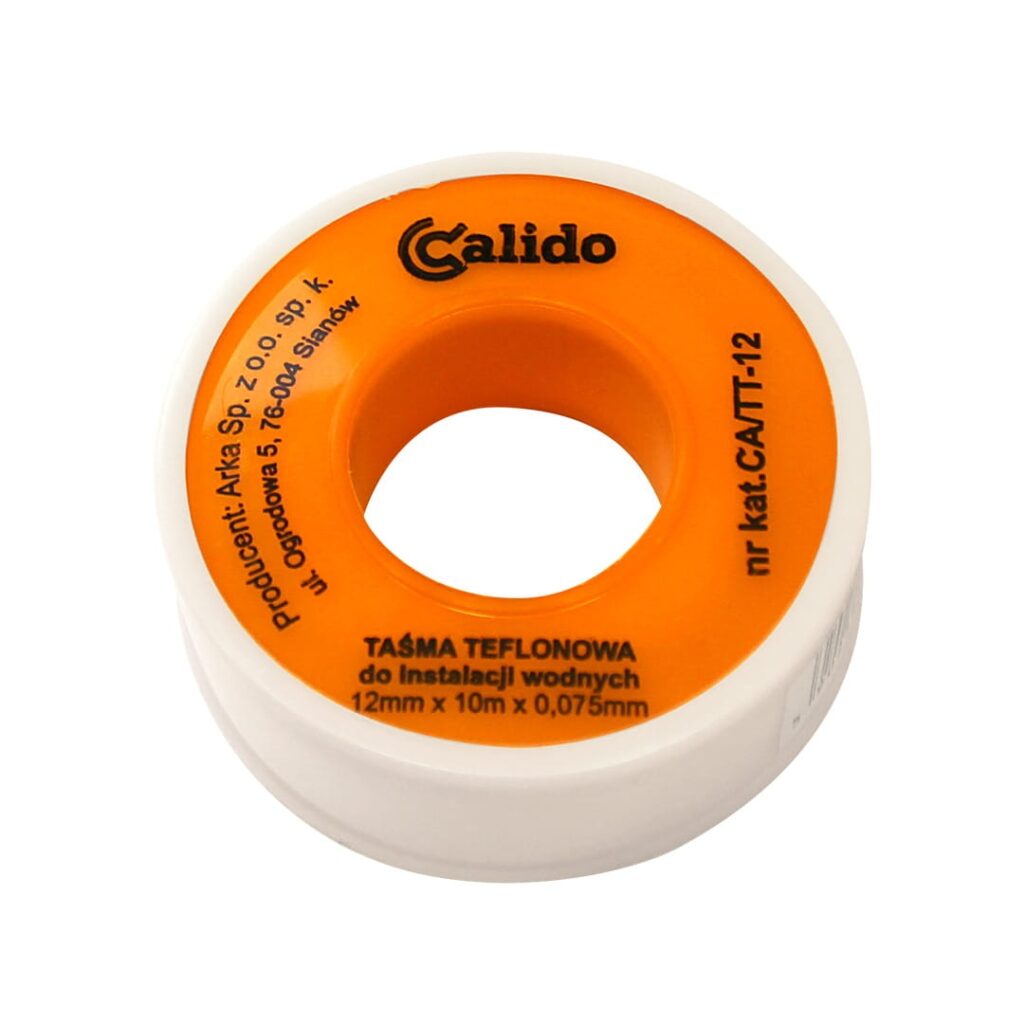 Taśma teflonowa 12mm x 0,075mm 10mb