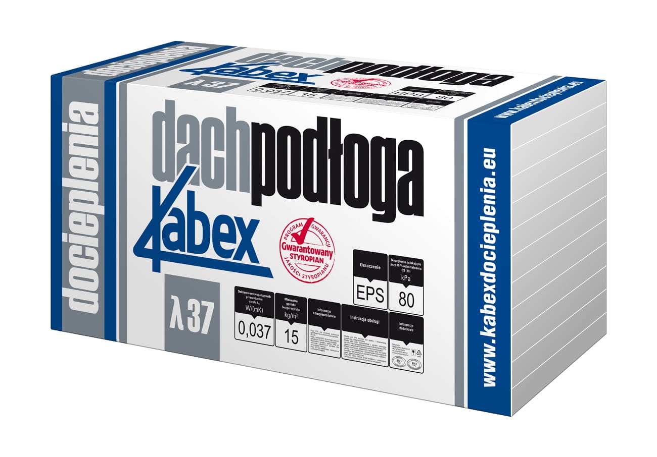 Kabex Styropian Dach Podłoga EPS 80 Λ 37 gr 5cm