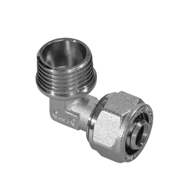 Złączka skręcana kolano wkrętne 16×3/4″GZ Duro System