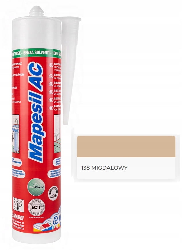 Mapei Mapesil AC 138 Migdałowy 310ml