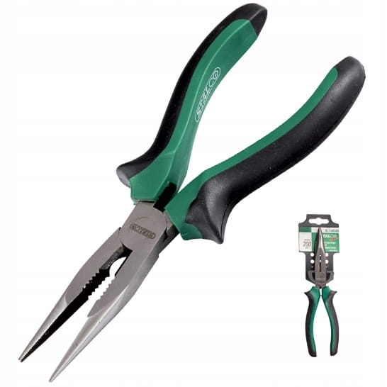 Szczypce wydłużone proste 200mm Stalco S-14038