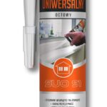 Silikon uniwersalny octowy biały 280 ml Stalco S-64791