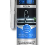 Silikon sanitarny octowy bezbarwny 280 ml Stalco S-64794
