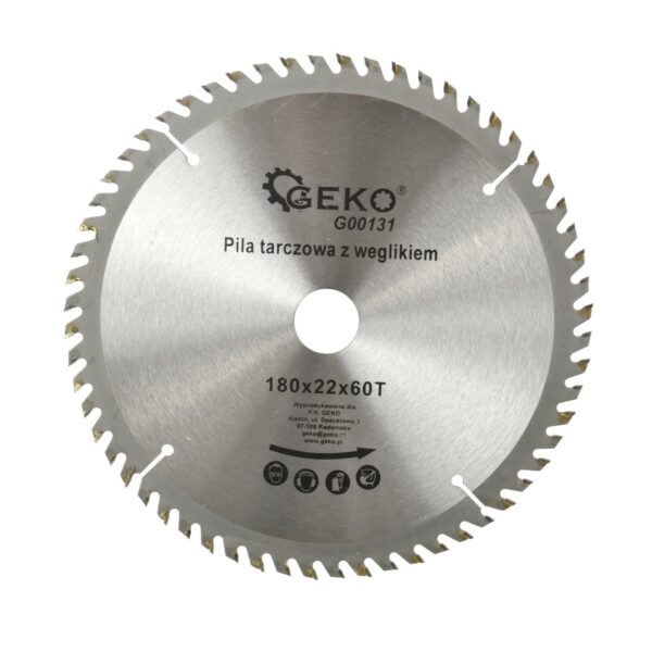 Geko Tarcza do drewna 180×22 Z60 G00131