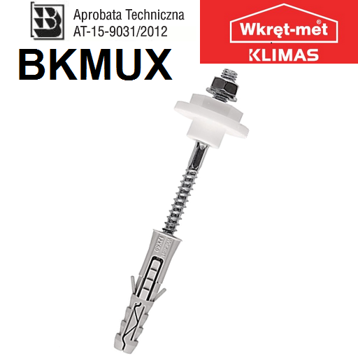 Kołek do mocowania umywalki  BKMUX 12x120mm