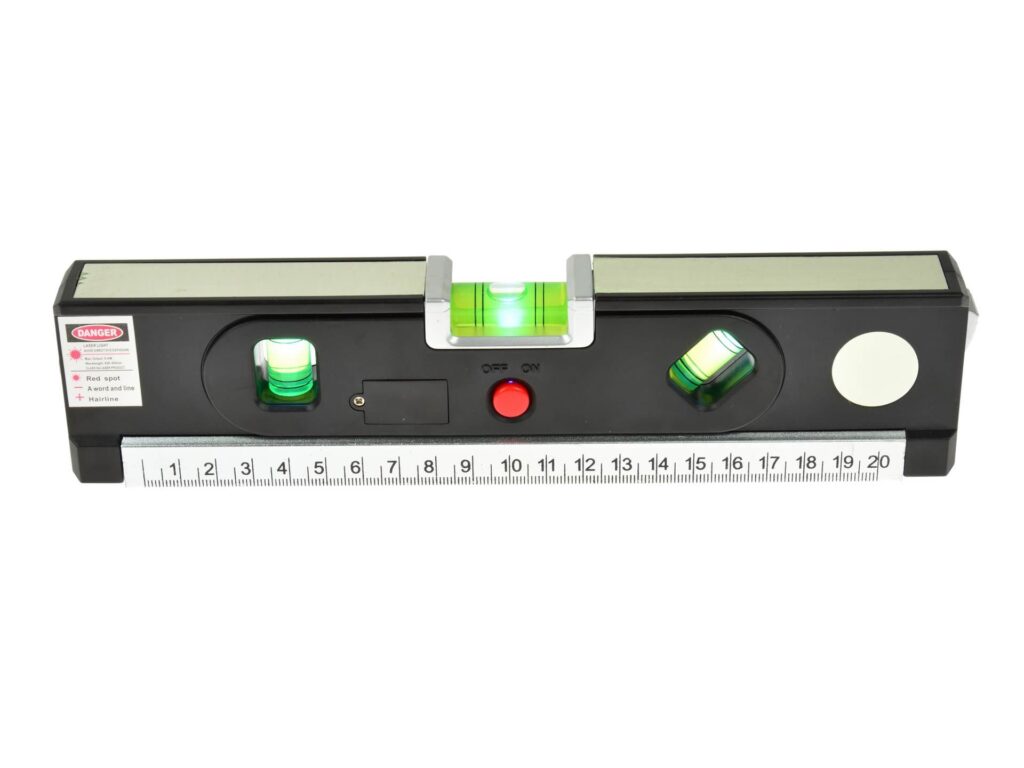 Poziomica laserowa podświetlana z miarą 1,5m G03311